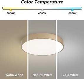 Brilagi-LED Corp de iluminat reglabil POOL SMART LED/48W/230V 40 cm Wi-Fi Tuya auriu + telecomandă