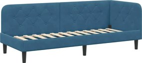 vidaXL Cadru de pat colțar albastru 80 x 200 cm Catifea
