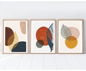 SET 3x pictură în ramă foto 50x70 cm colorat