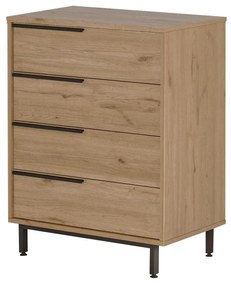 Comodă Otto 17 (nuc + negru). 1106440