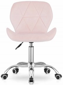 Scaun de birou AVOLA VELVET roz