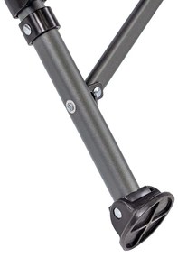 Leziter Comfort Plus scaun de pescuit cu braț și suport pentru pahare gri