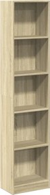 vidaXL Bibliotecă, stejar sonoma, 40x24x176 cm, lemn prelucrat