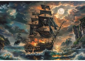 Pirat Haunted Seas Puzzle navă 300 de piese Clementoni