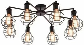 Lustra rustica ESN8779-8F, 8 socluri