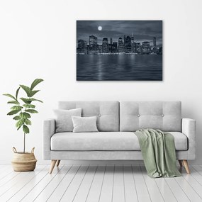 Tablou pe pânză canvas New york, pe timp de noapte