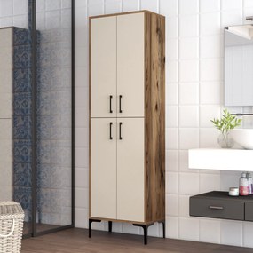 Dulap cu rafturi Berliner (Nuc + Crem). 1072515