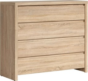 Comoda KASPIAN KOM4S, stejar sonoma, PAL, 105x41x92 cm