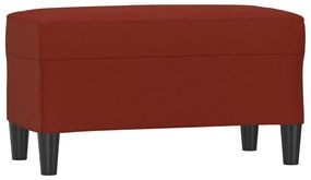 349395 vidaXL Bancă, roșu vin, 70x35x41 cm, piele ecologică