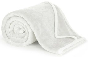 Bellatex Pătură Korall micro albă, 150 x 200 cm