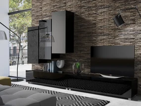 Mobilier living Calabria C17 (Negru) (fără iluminat). 1051665