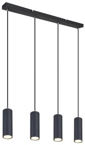 Lustra cu 4 pendule design modern ROBBY negru
