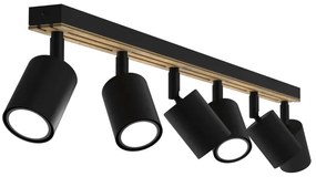 Spot TERRA 6xGU10/8W/230V negru