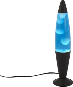Lampă cu lavă albastră cu ceară albă, inclusiv LED - Molten Lava