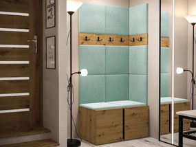 Mobilier hol Tovenaz I (Stejar artisan + verde deschis) . 1104747