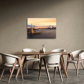 Tablou pe sticlă - Orașul New York (70x50 cm)