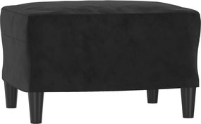 vidaXL Taburet, negru, 60x50x41 cm, catifea