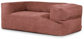 Fotoliu bean bag cărămiziu cu tapițerie din catifea reiată Sofa MooG – SLOWDOWN