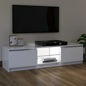 Comoda TV cu lumini LED, alb, 120x30x35,5 cm 1, Alb, 120 x 30 x 35.5 cm