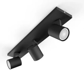 Spot LED dimabil Philips Hue RUNNER 3xGU10/4,2W/230V negru + telecomandă