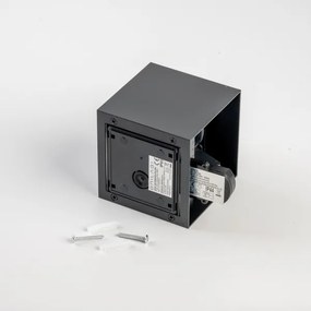 BRILAGI - Lampă de perete LED pentru exterior cu senzor CUBE LED/6W/230V neagră IP65
