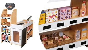 Supermarket de jucarie din lemn cu accesorii