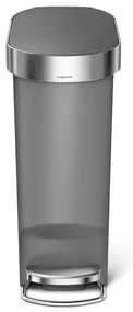 Coș cu pedale Slim 40 l, gri