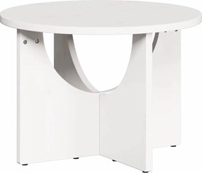 vidaXL Masă de cafea Alb 50 x 50 x 35 cm Lemn masiv de pin