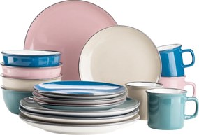 Mäser Set de veselă 16 piese MAILA – mix petrol