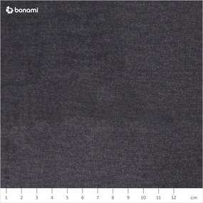 Canapea gri închis extensibilă/cu spațiu de depozitare cu tapițerie din catifea 247 cm Lazaro – ELTAP