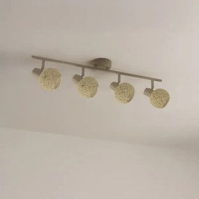 Plafonieră cu spoturi DEX 4xE14/10W/230V bej/crem