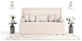 Pat bej tapițat 80x200 cm Scala – Maison de Rêve