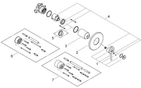 GROHE 29048000 - Baterie de duș BAUCLASSIC, crom lucios