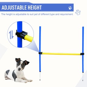 PawHut Kit Agility pentru Câini, Set Complet cu Slalom, Tunel și Sărituri, Echipament de Antrenament pentru Agilitate | Aosom Romania