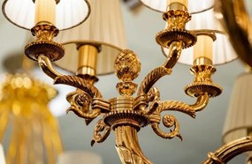 Candelabru XXL clasic LUX realizat manual Amber