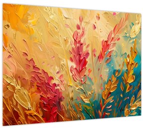 Tablou pe sticlă - Vopsirea câmpului (70x50 cm)