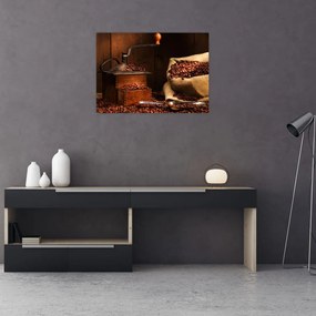 Tablou pe sticlă cu cafea (70x50 cm)