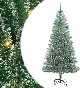 vidaXL Pom de Crăciun artificial cu zăpadă imitată și lumină LED