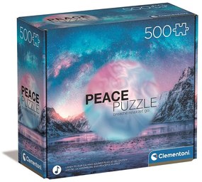 Colorat Light Blue Peace Puzzle Mountain Light Blue de 500 buc Clementoni