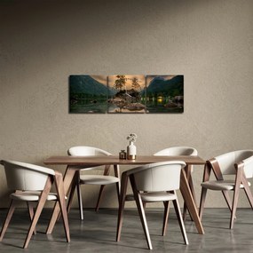 Tablou frumos cu peisaj (cu ceas) (90x30 cm)