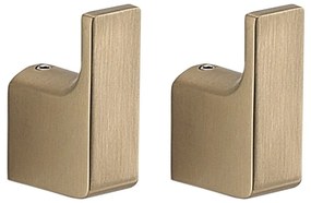 Cârlige aurii 2 buc. de montat pe perete din metal Gedy Pirenei – Sapho