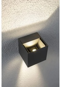 Aplică de exterior Paulmann 18000 2xLED/3W IP65 CYBO 230V gri