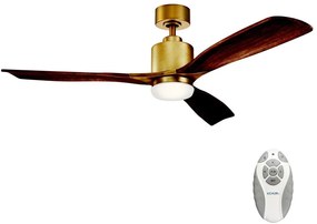 Ventilator LED dimabil de tavan RIDLEY 14W/230V Kichler KLF-RIDLEY2-52-NB + telecomandă