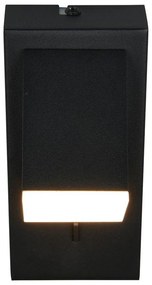 Aplică de perete negru-mat LED Raglan – Trio