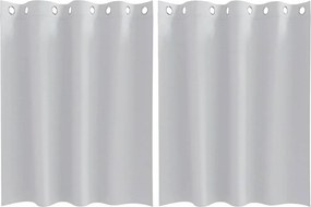 vidaXL Perdele Opaque cu Inel 2 pcs Gri Deschis 140 x 140 cm Poliester