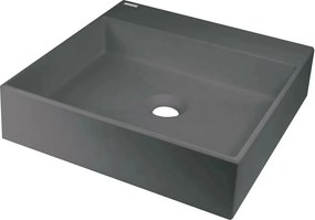 Lavoar pe blat antracit metalic Deante Correo 40 cm
