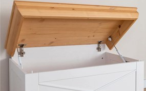 Băncuță lemn masiv cu Ladă Iris II, 95 × 42 × 50 cm