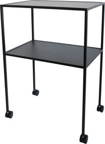 Măsuță de servire cu roți din metal 40x60 cm Trolly – Spinder Design