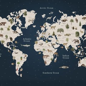 Fototapet, Animal World, Midnight, Rebel Walls