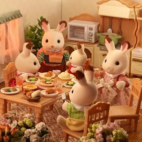 Sylvanian Families Familie de iepurași"ciocolată", noi